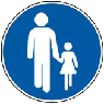Obligatory Track for pedestrians